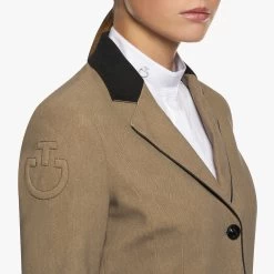 Cavalleria Toscana Ladies GP Riding Jacket - Beige Fantasy -Famous Saddlery Shop 22FWM GID051 JE156 F103 05 11220261 58ab 40de b1a6 337aca3b81d8