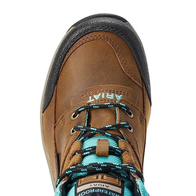 Brown And Turquoise Ariat Terrain H20 Boots For Women 6 Brown And Turquoise Ariat Terrain H20 Boots For Women - Image 6