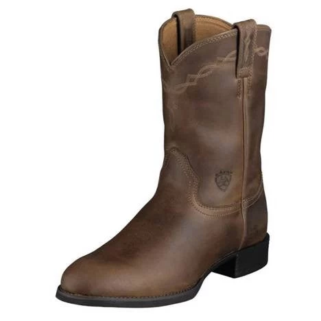 Roper Boots Ariat Heritage Brown Mens 1 Roper Boots Ariat Heritage Brown Mens