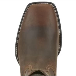 Roper Boots Ariat Heritage Wide Square Toe Brown Mens -Famous Saddlery Shop Ariat Roper Boots Heritage Wide Square Toe Brown Mens 3