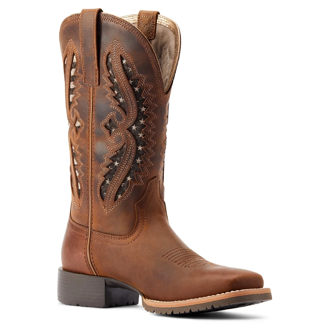 Western Boots Ariat Hybrid Rancher Venttek 360 Distressed Tan Ladies 6 Western Boots Ariat Hybrid Rancher Venttek 360 Distressed Tan Ladies - Image 6