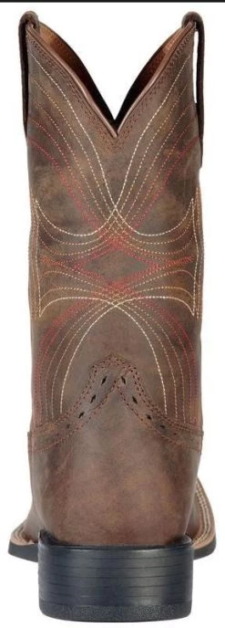 Western Boots Ariat Sport Wide Square Toe Distressed Brown Mens -Famous Saddlery Shop Ariat Western Boots Sport Wide Square Toe Distressed Brown Mens 3