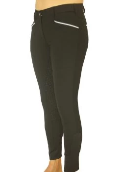 Bamboo Breeches In Black. Sizes 6 To 28 -Famous Saddlery Shop Black Bamboo Breeches with silicone seat 2 7a2e7ec8 c049 44c8 9761 408c88137c08