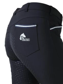 CoolMax Black Breeches In Sizes 6 To 28 - With Silicone Seat Grip