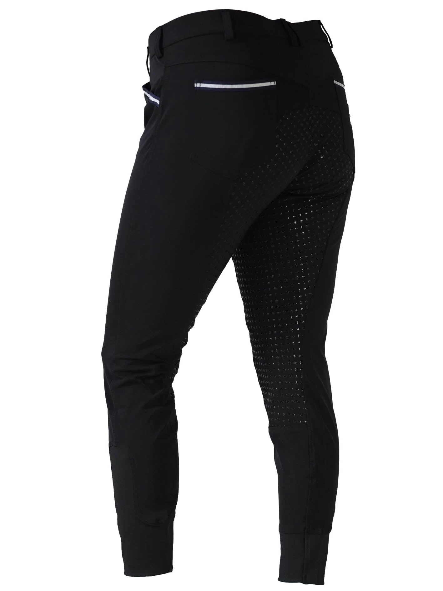 CoolMax Black Breeches In Sizes 6 To 28 - With Silicone Seat Grip 4 CoolMax Black Breeches In Sizes 6 To 28 - With Silicone Seat Grip - Image 4
