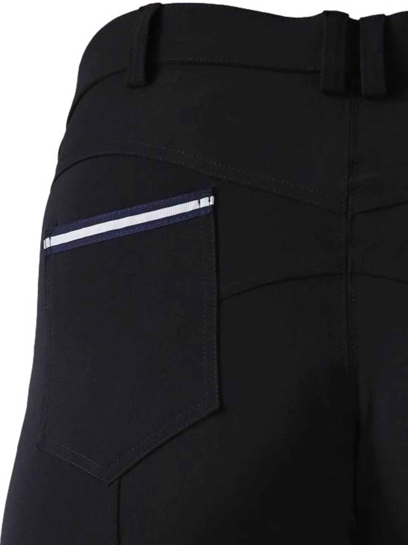 CoolMax Black Breeches In Sizes 6 To 28 - With Silicone Seat Grip 6 CoolMax Black Breeches In Sizes 6 To 28 - With Silicone Seat Grip - Image 6