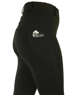Classic Black Riding Tights - Silicone-Free