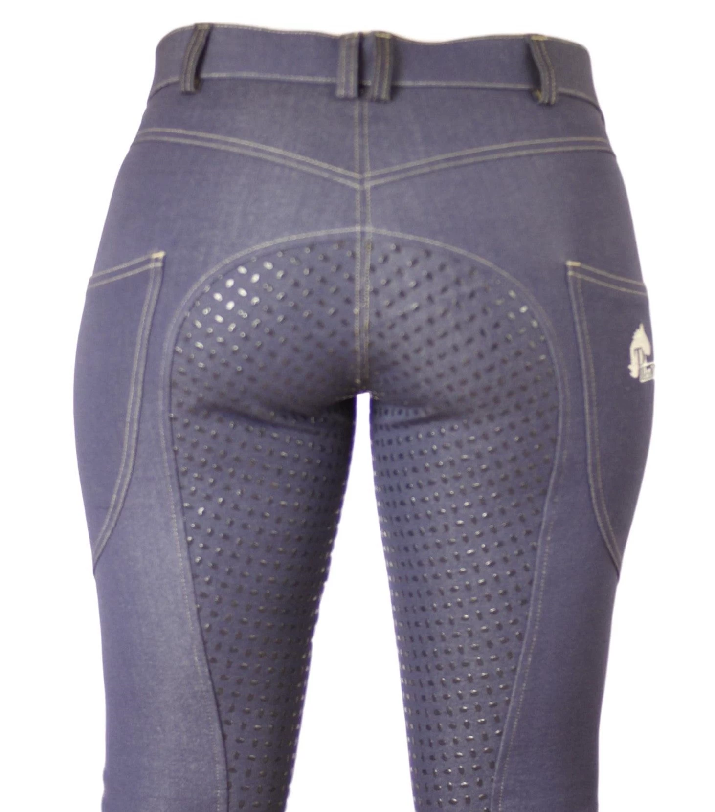 Denim Breeches With Silicone Seat And Phone Pocket 2 Denim Breeches With Silicone Seat And Phone Pocket - Image 2