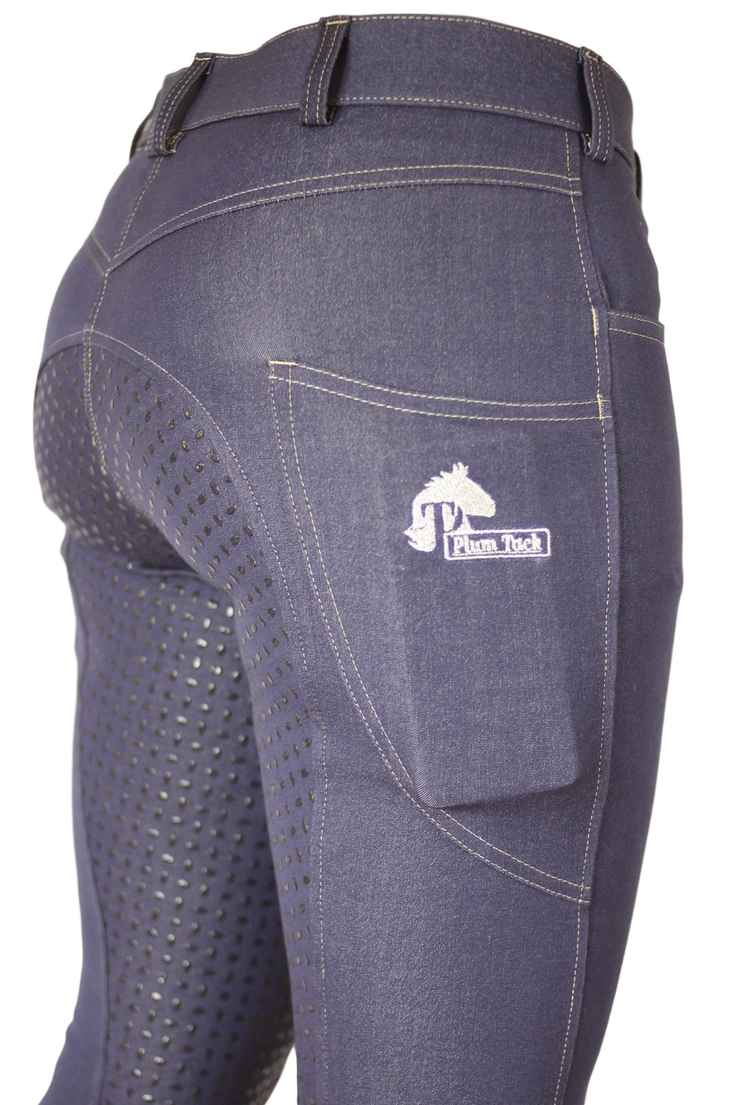 Denim Breeches With Silicone Seat And Phone Pocket 6 Denim Breeches With Silicone Seat And Phone Pocket - Image 6