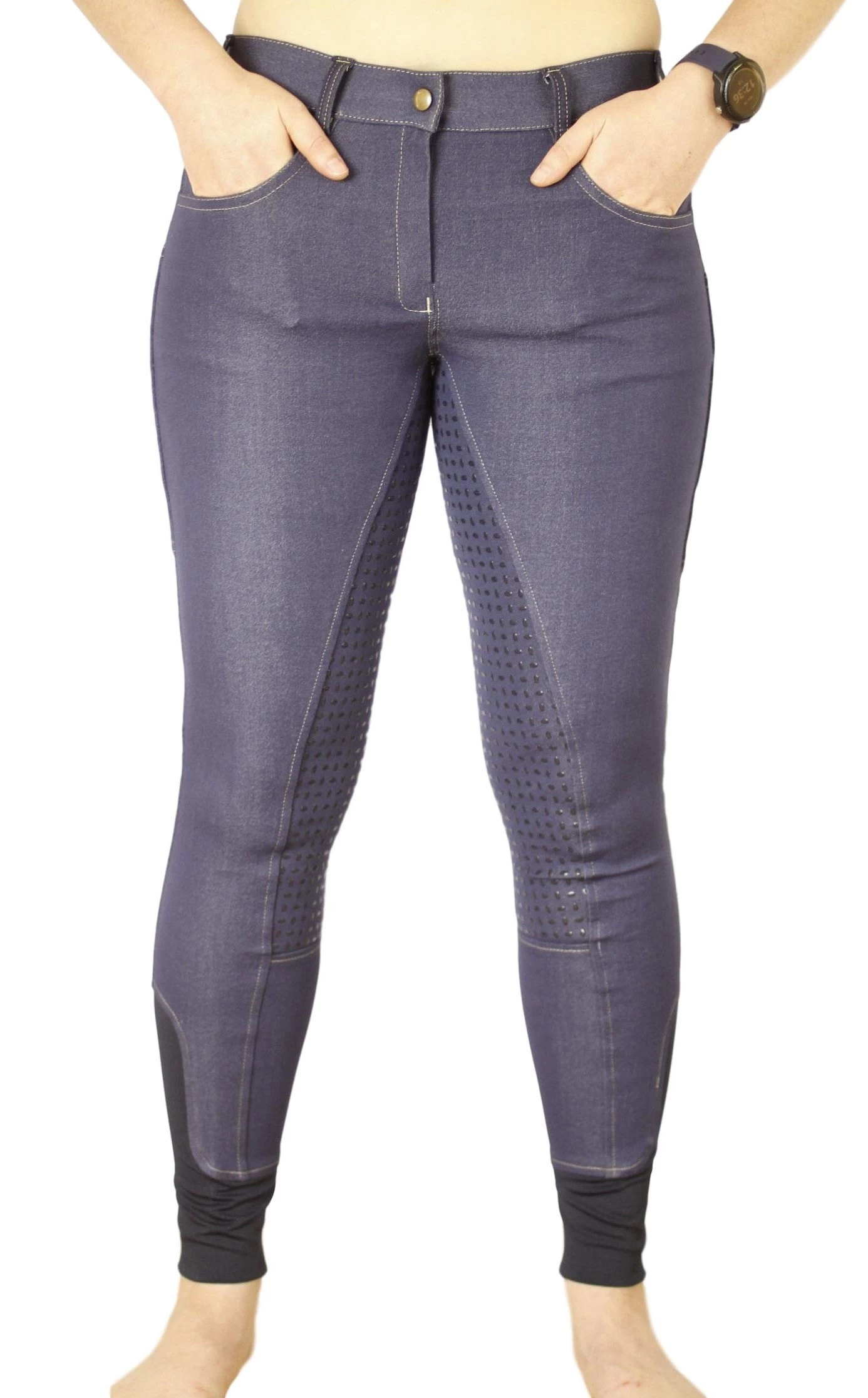 Denim Breeches With Silicone Seat And Phone Pocket 9 Denim Breeches With Silicone Seat And Phone Pocket - Image 9