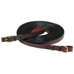 Driving Reins Leather Brown Pair 20ft