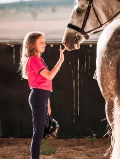 Child's Navy Lexington Tights In Earlwood -Famous Saddlery Shop Earlwood Lexington Tights Navy Childs 3