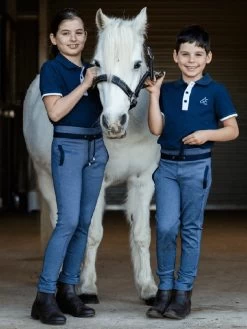Jodhpurs Earlwood Tracky Navy Childs -Famous Saddlery Shop Earlwood Tracky Jodhpurs Navy Childs 16