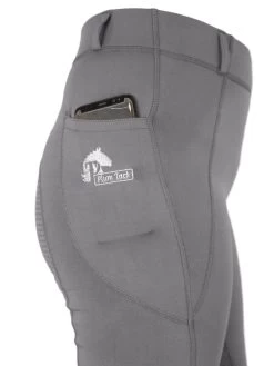 Grey Riding Tights - Sizes 6 To 28 -Famous Saddlery Shop GreyridingtightswithPhonepocket e3d6bca8 c8e9 4a7a 8ca0 33f037224c98