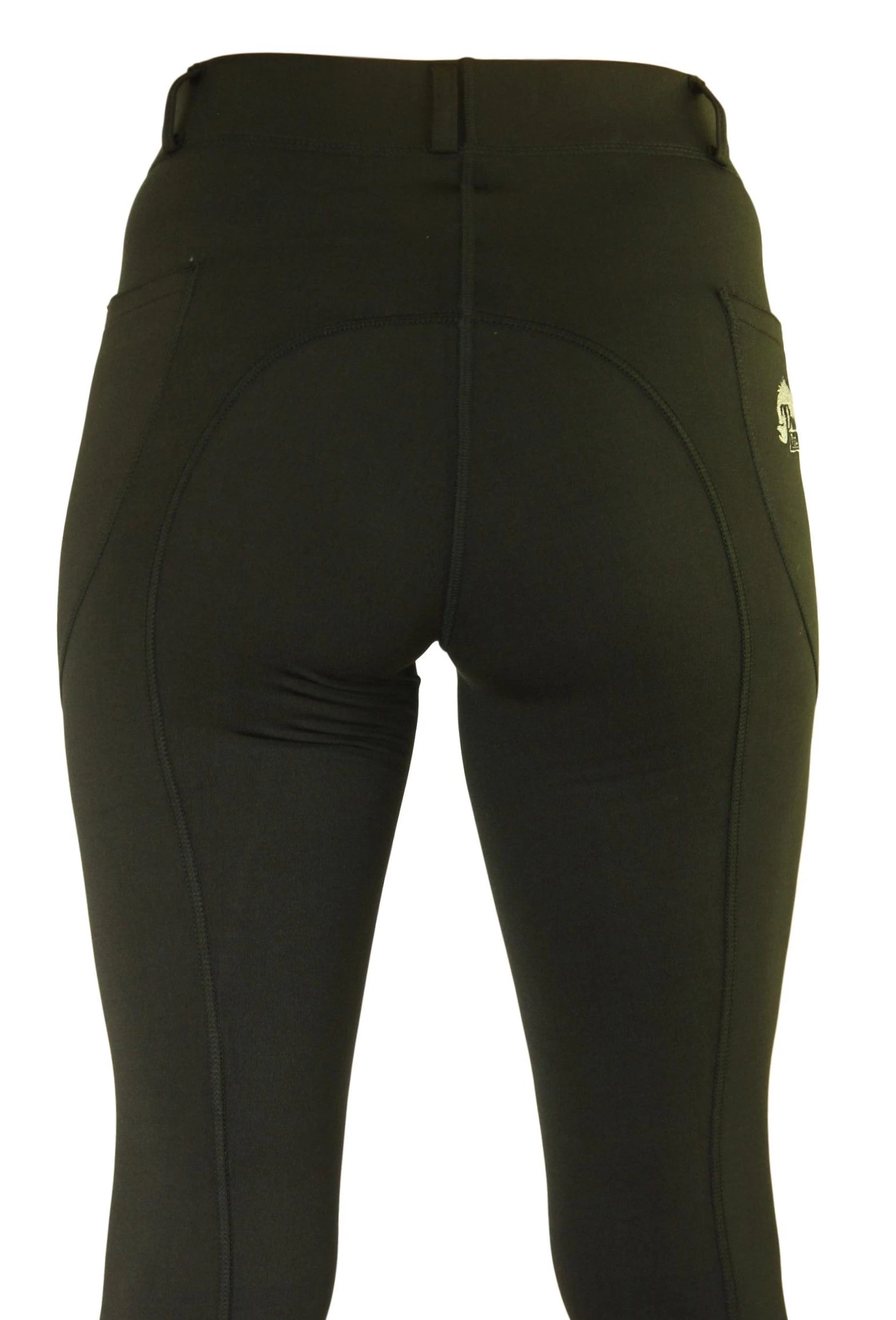 Classic Black Riding Tights - Silicone-Free 6 Classic Black Riding Tights - Silicone-Free - Image 6