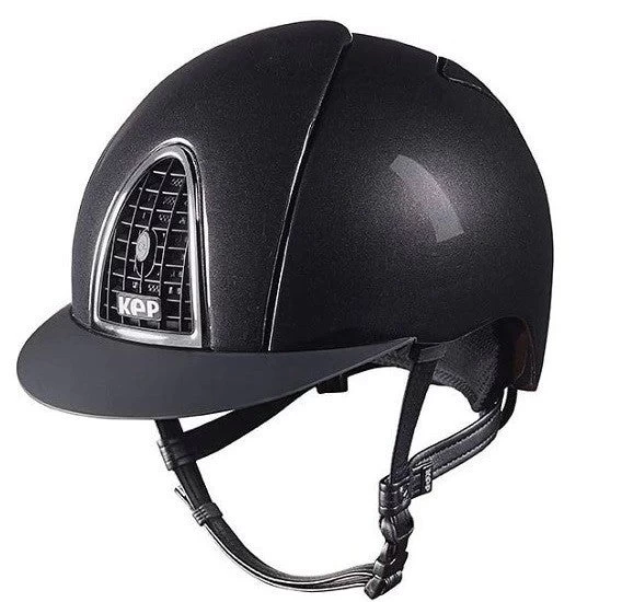 Helmet Kep Cromo Shine Black & Black Grid 1 Helmet Kep Cromo Shine Black & Black Grid