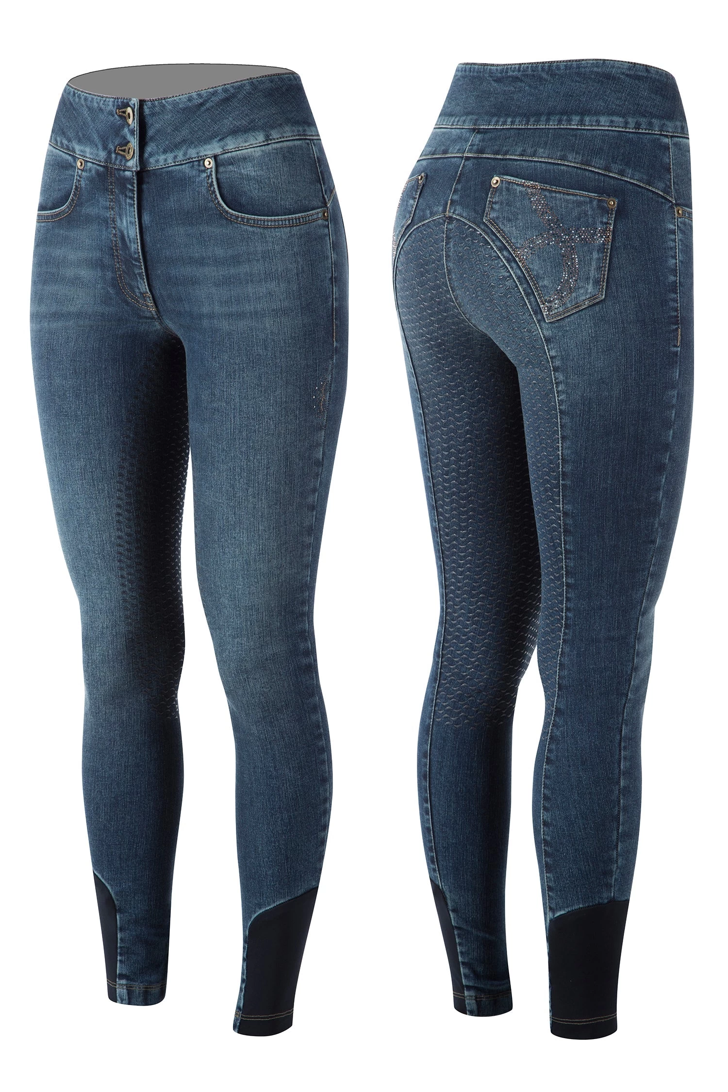 Animo Nasso Ladies Demin Breeches Full Seat 1 Animo Nasso Ladies Demin Breeches Full Seat