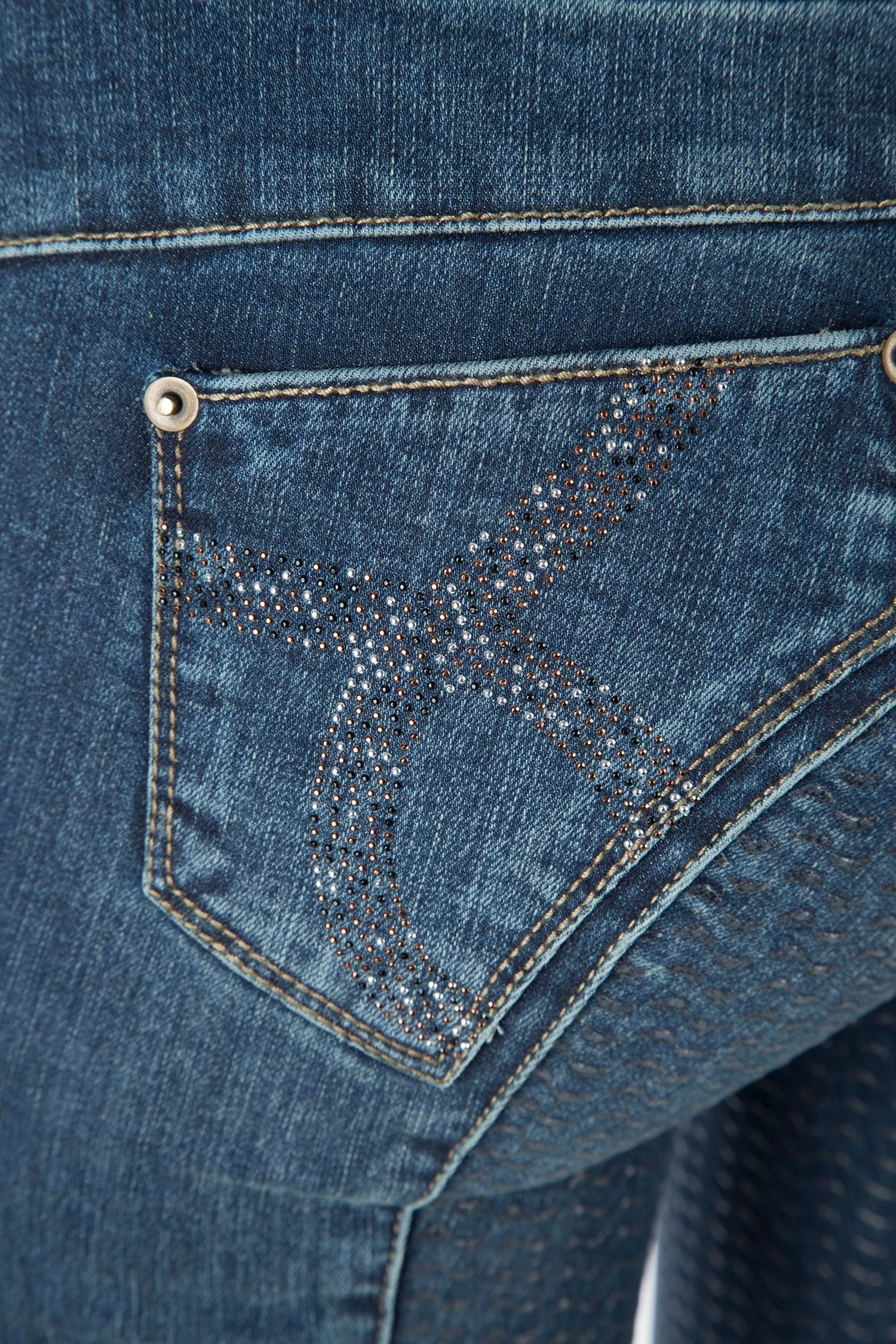 Animo Nasso Ladies Demin Breeches Full Seat 2 Animo Nasso Ladies Demin Breeches Full Seat - Image 2