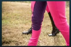 Jodhpurs Peter Williams Gel Seat Pull On Pink & Purple Childs -Famous Saddlery Shop Peter Williams Gel Seat Pull On Jodhpurs Pink Purple Childs 3