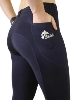 Navy Riding Tights Without Silicone