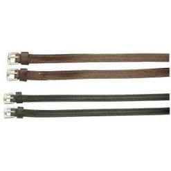 Spur Straps Stitched Leather 3/8"