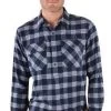 Shirt Thomas Cook Roachdale Thermal Long Sleeve Navy & Royal Mens