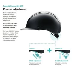Helmet Uvex Onyxx Matt Black 49cm-54cm -Famous Saddlery Shop Uvex Helmet Onyxx Matt Black 49cm 54cm 5