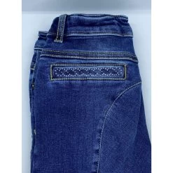Animo NAG Girls Denim Breeches -Famous Saddlery Shop animo nag girls denim breeches dapple eq 3