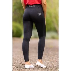 BARE Equestrian Performance Riding Tights For Black Riders -Famous Saddlery Shop bare equestrian performance riding tights black rider southern sport horses 4