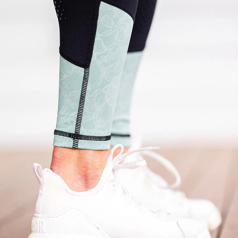 BARE Equestrian Performance Tights In Pistachio 2 BARE Equestrian Performance Tights In Pistachio - Image 2