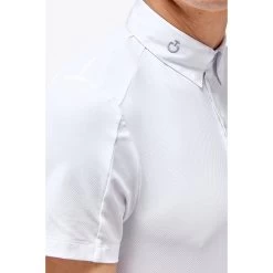 Cavalleria Toscana Men's Jersey Insert Competition Polo -Famous Saddlery Shop cavalleria toscana mens jersey insert competition polo trailrace equestrian outfitters 3