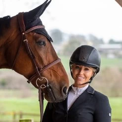 Charles Owen Ayr8 Plus: Round Style With Leather-like Appearance 6 Charles Owen Ayr8 Plus: Round Style With Leather-like Appearance -Famous Saddlery Shop charles owen ayr8 plus round leather look trailrace equestrian outfitters 3