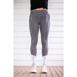 Performance Riding Tights: Grey Unicorn BARE Collection -Famous Saddlery Shop grey unicorn bare equestrian performance riding tights southern sport horses 3