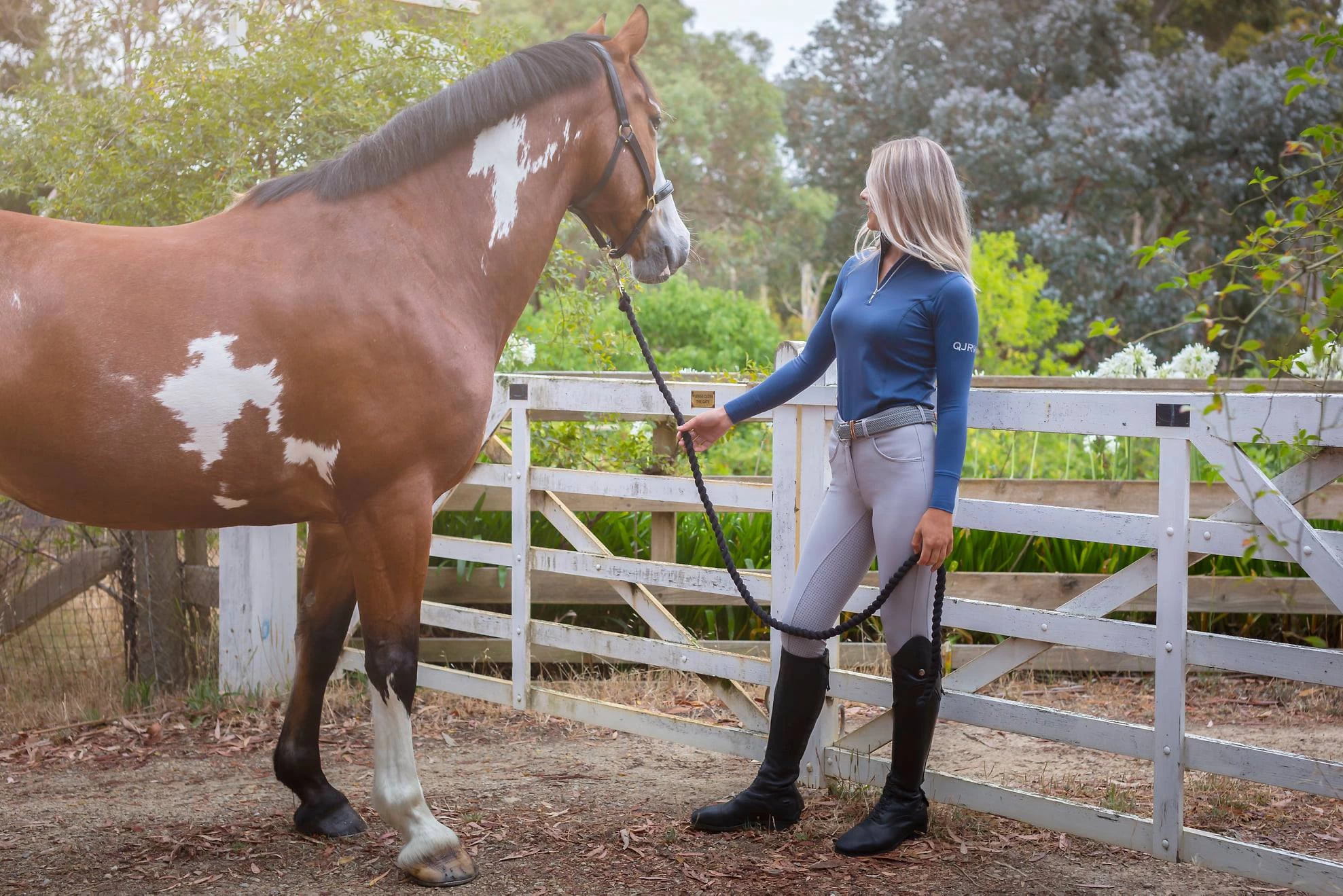 Light Grey Kate Breech By QJ Riding Wear 3 Light Grey Kate Breech By QJ Riding Wear - Image 3