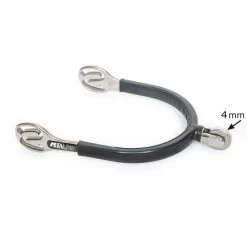 Metalab SS Rubber Spur - 4mm Round Rowel -Famous Saddlery Shop metalab ss rubber spur 4mm round rowel trailrace equestrian outfitters 3