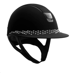 Samshield Miss Shield With Alcantara Top, Crystal Comet Front Band 7 Samshield Miss Shield With Alcantara Top, Crystal Comet Front Band -Famous Saddlery Shop samshield miss shield with alcantara top crystal comet front band trailrace equestrian outfitters 3