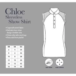 Sleeveless Show Shirt - LeMieux Chloe 9 Sleeveless Show Shirt - LeMieux Chloe -Famous Saddlery Shop sleeveless show shirt lemieux chloe southern sport horses 5