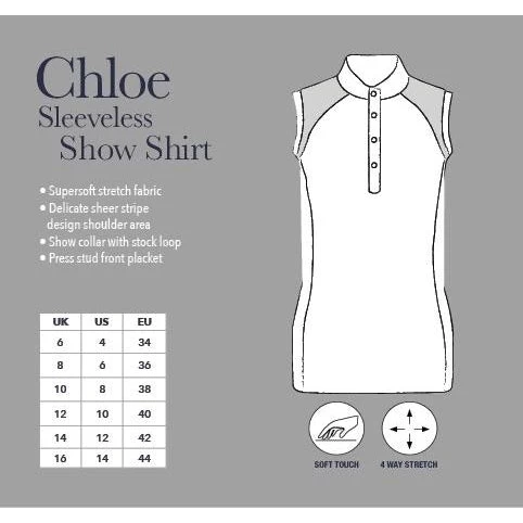 Sleeveless Show Shirt - LeMieux Chloe 5 Sleeveless Show Shirt - LeMieux Chloe - Image 5
